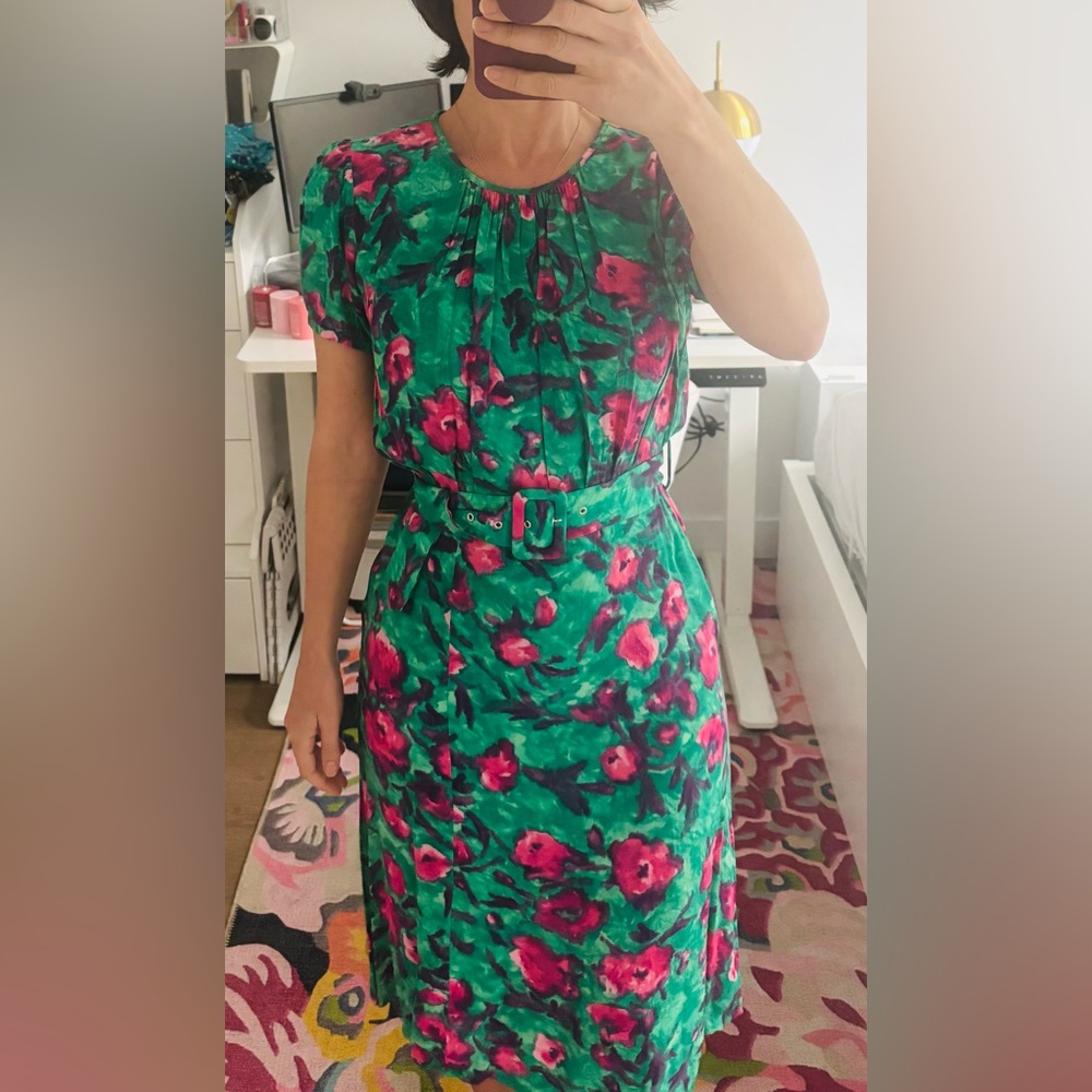 Zara Pink Flutter Sleeve Midi Sundress